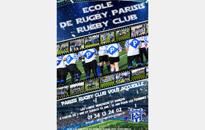 Ecole de Rugby Parisis Rugby Club Saison 2017-2018