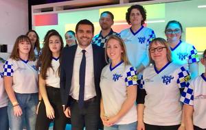 Nos Féminines du Parsis R.C sur le plateau de l&quot;émission STADE 2 ce Dimanche 01 Avril 2018
