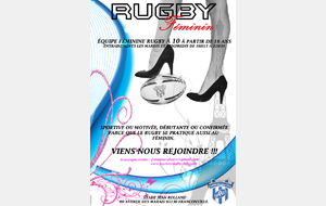 RECRUTEMENT EQUIPE FÉMININE Parisis Rugby Club Saison 2018/19