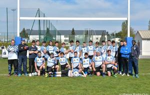 Résultat du match des Cadets Parisis RC du Samedi 13 Avril 2019