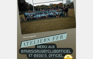 Atelier N°1 à Argenteuil de ce samedi 2 octobre 2021Lutins, Poussins, Benjamins 