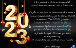 🔵⚪️ Le Parisis Rugby Club vous souhaite une bonne et heureuse année 2023. Un petit message pour ce dernier jour de l'année de notre Président du Parisis RC .............