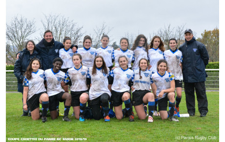 Résultats des matchs des Féminines Cadettes Parisis RC du Dimanche 31 Mars 2019
