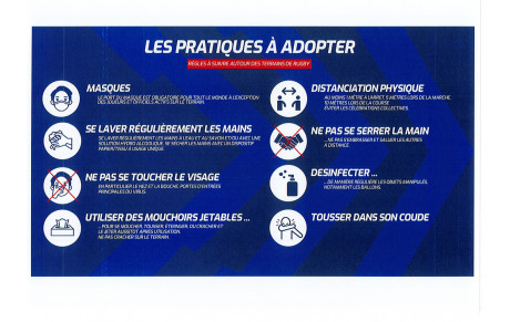 Info Fédération Française de rugby COVID-19  ..............