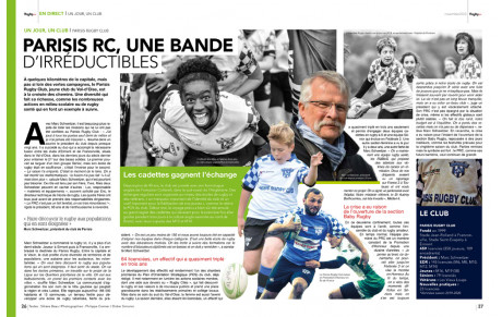 Le Parisis rugby club s'invite dans le Rugby mag de novembre 2020