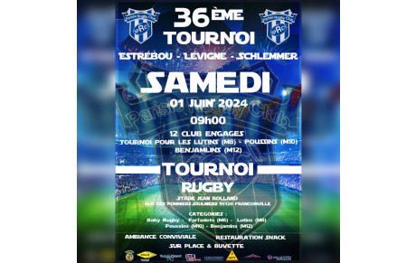 Le Parisis Rugby Club organise son premier Tournoi national !