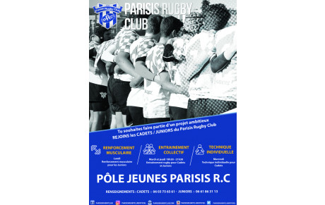 Le Pôle jeunes du Parisis Rugby Club Saison 2024/2025