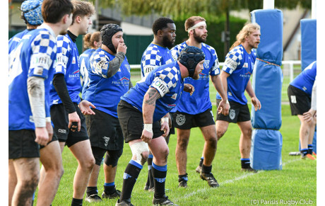 Résultat du match de l'équipe Première du Parisis RC contre Rugby Melun Combs Senart 77 de ce dimanche 10 novembre 2024