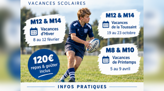 Stage de Vacances – Parisis Rugby Club Saison 2026-2027